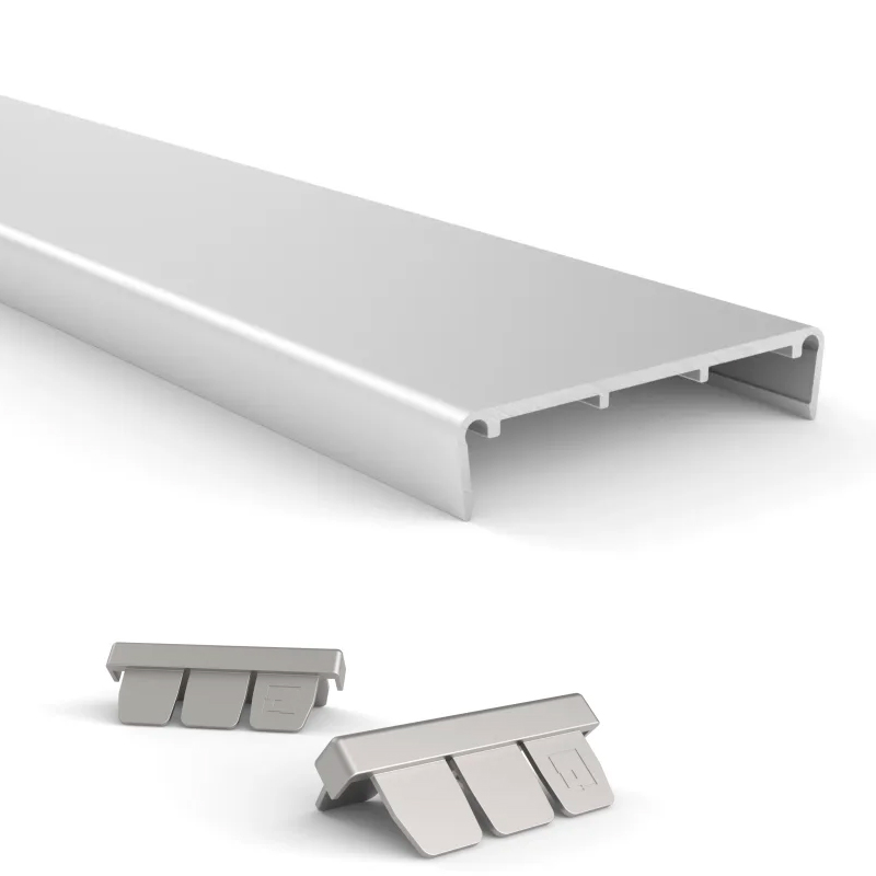Perfil canto de aluminio de aplicar 36mm x 3m