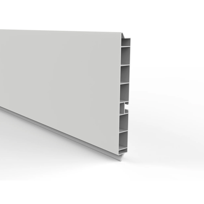 Zocalo de PVC aluminio cepillado 150mm x 2.95m