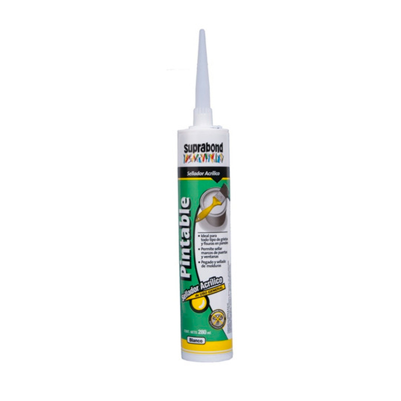 Sellador acrilico pintable blanco 280ml