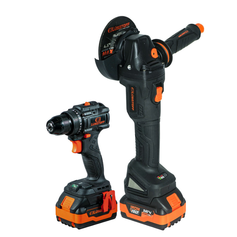 Kit amoladora angular 18V + Taladro atornillador 18V black series