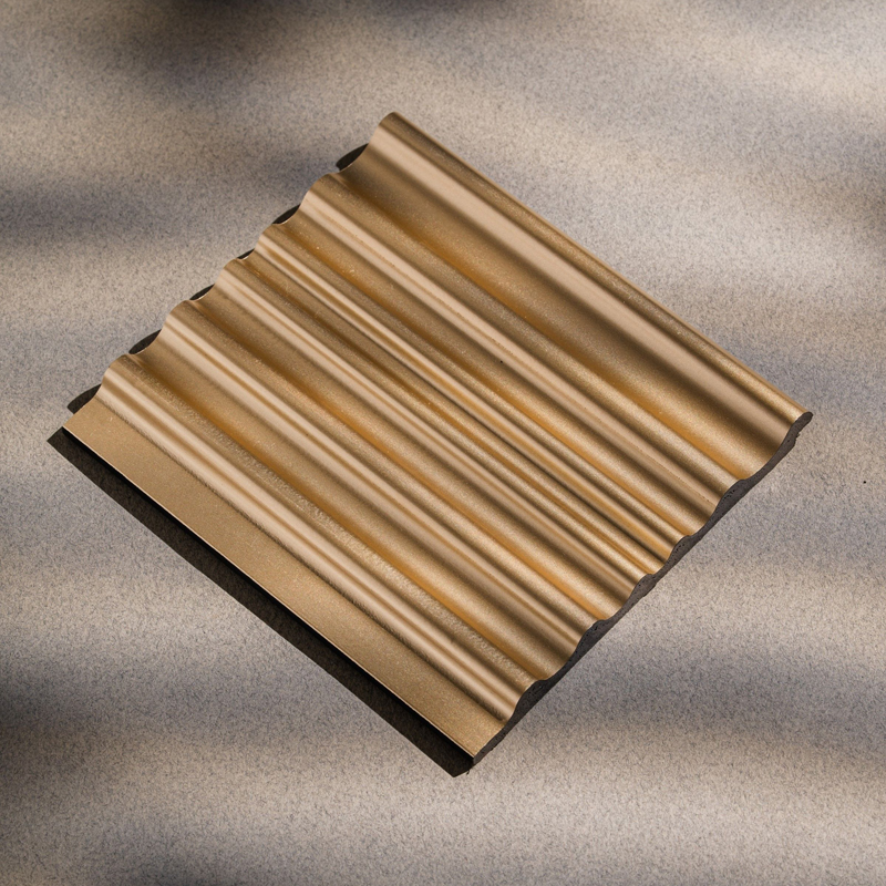 Revestimiento PS Magma color Oro 12 mm x 122 mm x 2800 mm