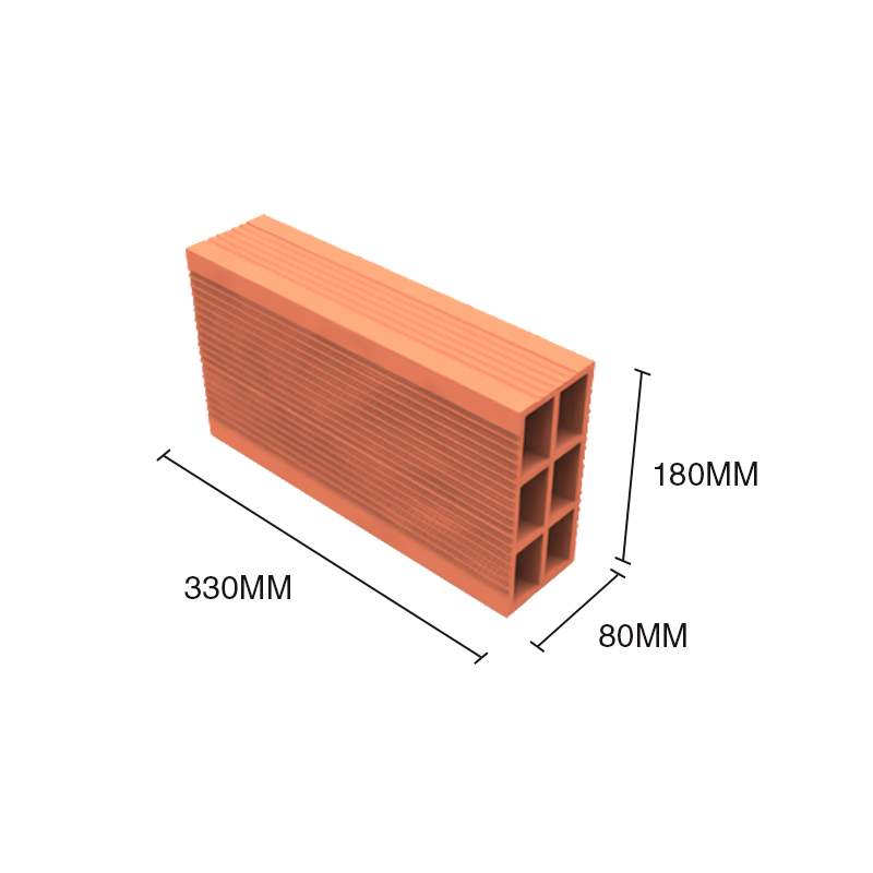 Ladrillo ceramico cerramiento no portante 80mm x 180mm x 330mm