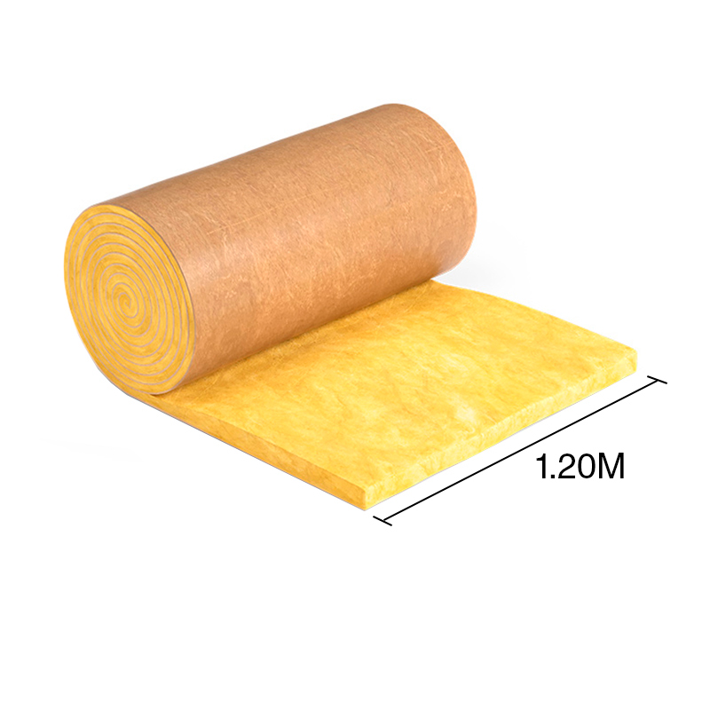 Aislante termico lana de vidrio HomeGlass revestido papel rollo 50mm x 1.2m x 16.7m x 20.04m²