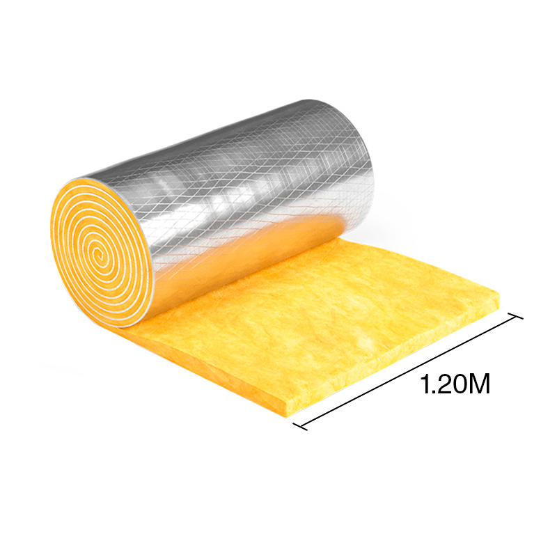 Lana de vidrio Micro Aire® Rigid Roll Alu 50mm x 1.2m x 16m x 19.2m²
