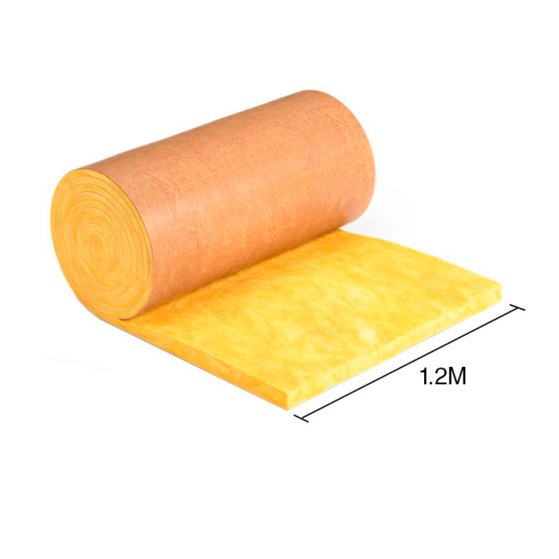 Aislante termico lana de vidrio HomeGlass revestido papel rollo 38mm x 1.2m x 16.7m x 20.04m²