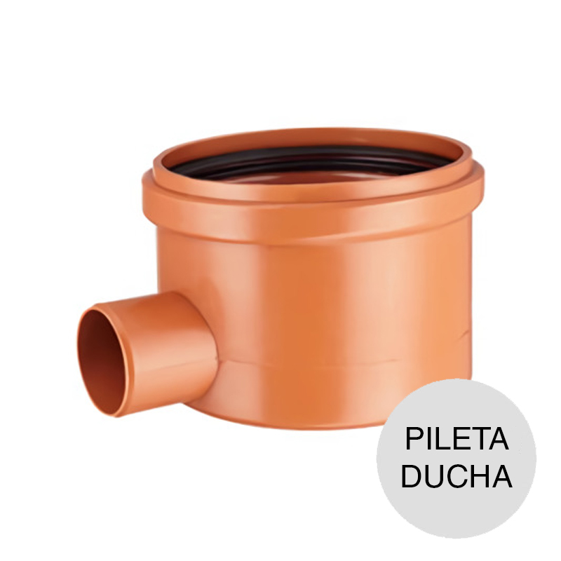 Pileta desagüe ducha polipropileno union O-ring ø 110mm / 1 salida x ø 40mm