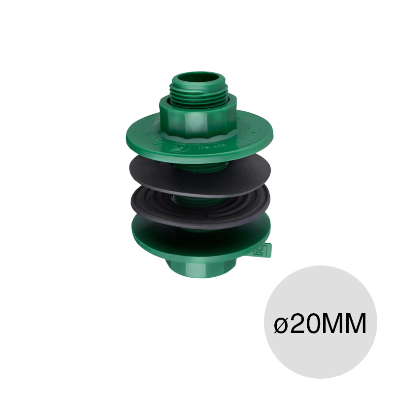 Adaptador tanque c/junta polipropileno random PN25 termofusion ø 20mm