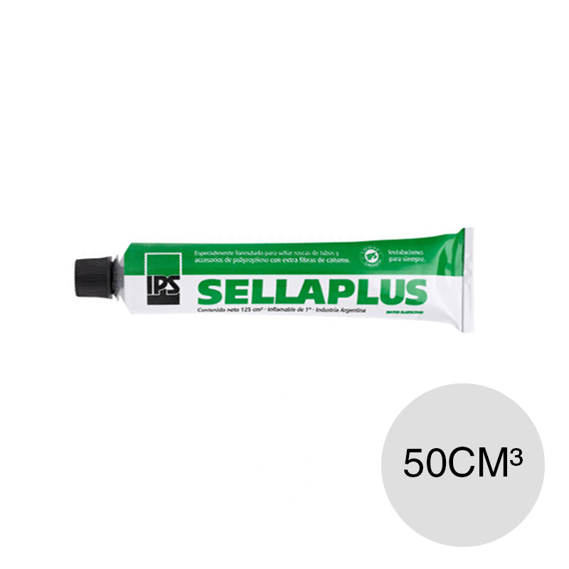 Adhesivo sellador roscas plus tubos accesorios polipropileno pomo x 50cm³