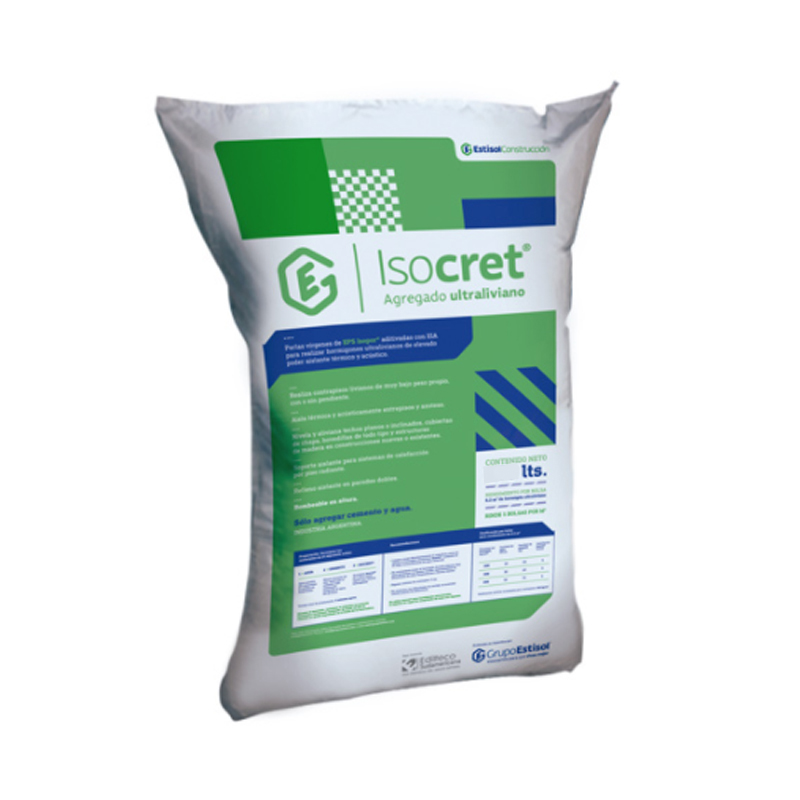 Perlas EPS aditivadas hormigon alivianado Isocret