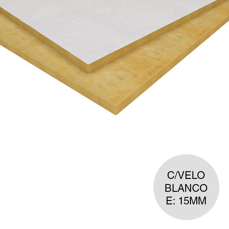 Andina Isocustic velo blanco 15mm x 605mm x 1215mm 20u x caja 14.68m²