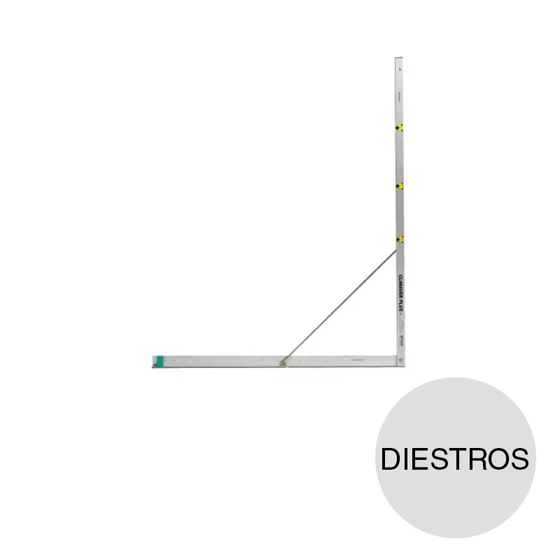 Escuadra Climaver 90° 45° 22.5° diestros 1250mm x 150mm