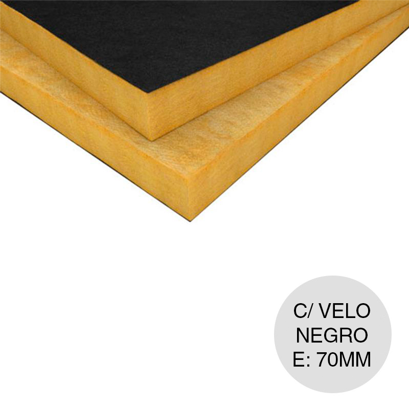 Acustiver P c/velo negro 70mm x 1.20m x 1.20m