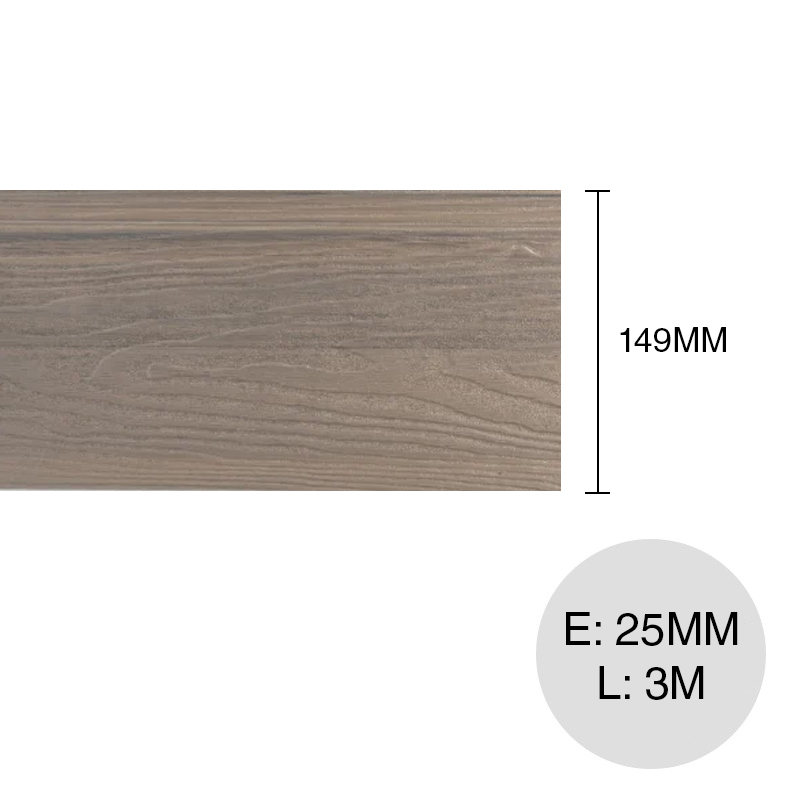 Tabla deck WPC bicapa co-extruido ancient 25mm x 149mm x 3m