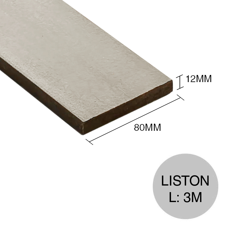 Liston WPC monocapa liso 221 12mm x 80mm x 3m