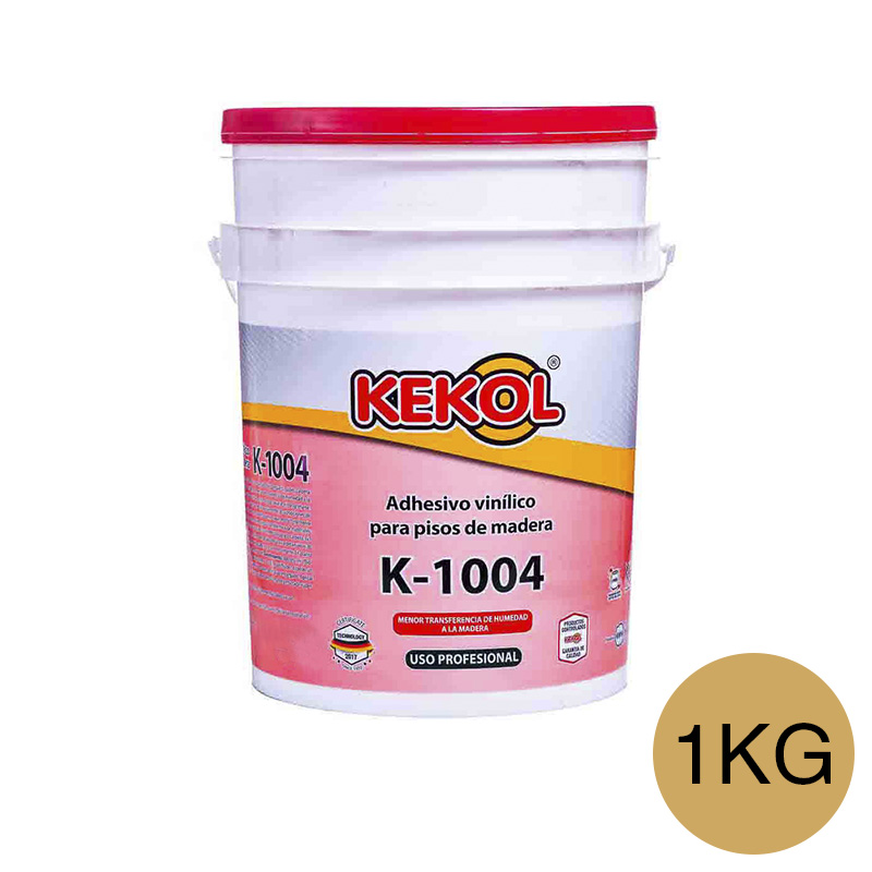 Adhesivo vinilico monocomponente K-1004 pisos de madera ocre pote x 1kg