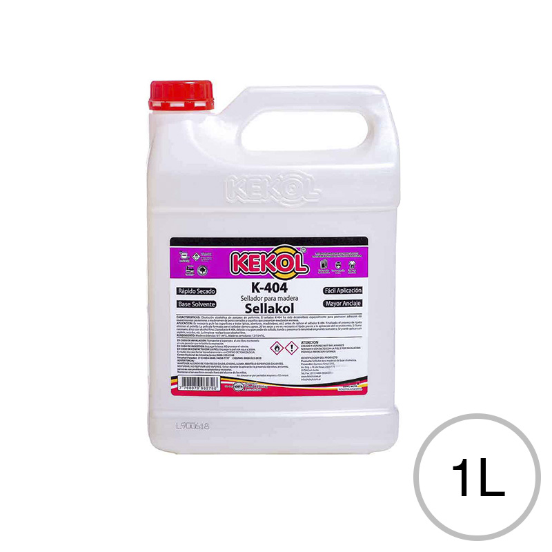 Sellador maderas base solvente K-404 translucido brillante bidon x 1l