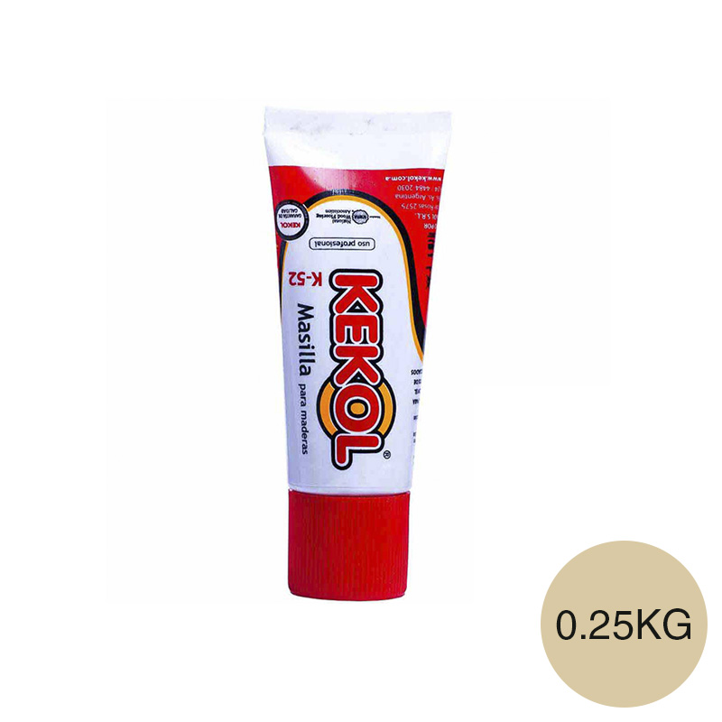 Masilla maderas acrilica K-52 natural pomo x 0.25kg