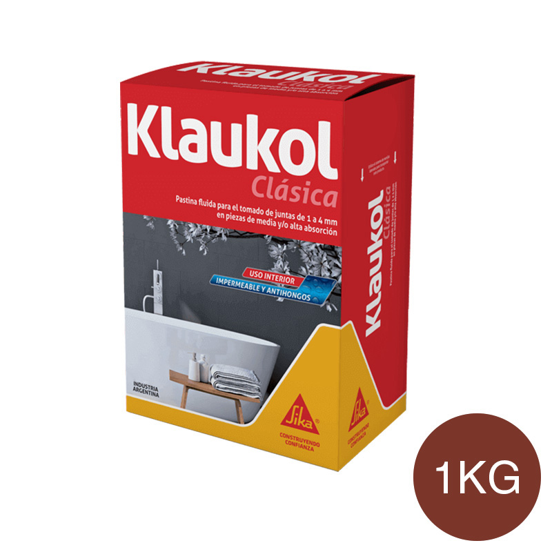 Pastina cementicia Clasica tomado junta pisos revestimiento exterior interior caoba bolsa x 1kg