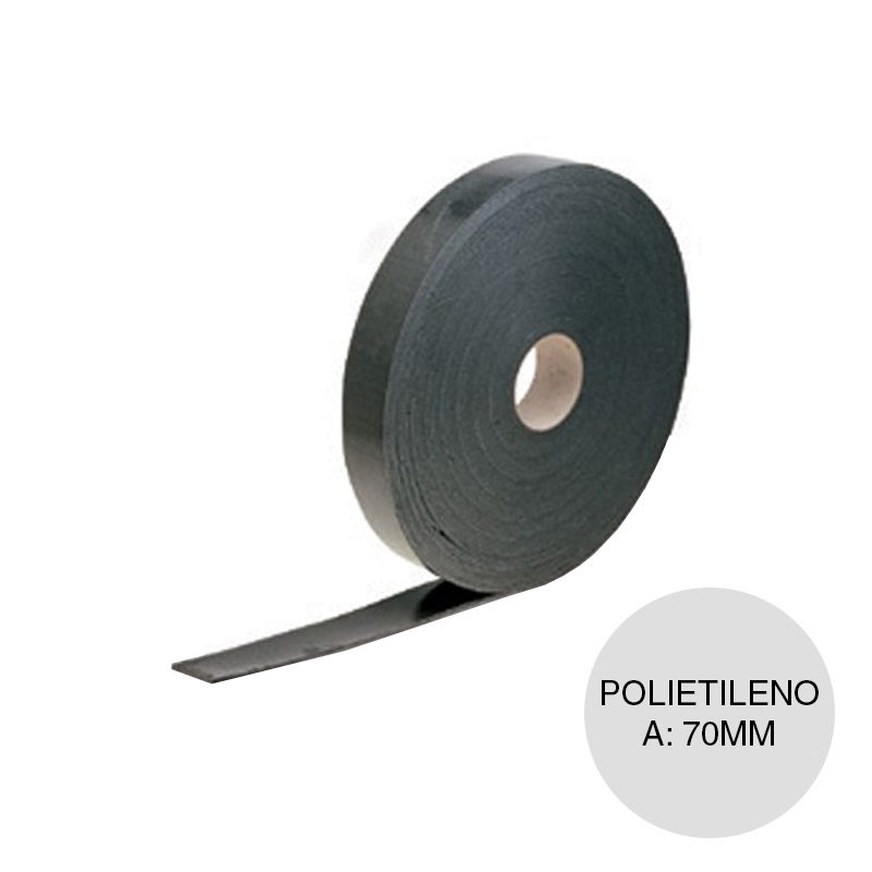 Banda acustica autoadhesiva polietileno rollo x 70mm x 30m