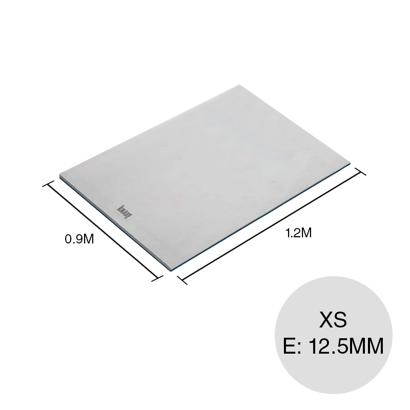 Placa yeso construccion seco formato pequeño XS interior 12.5mm x 900mm x 1.20m