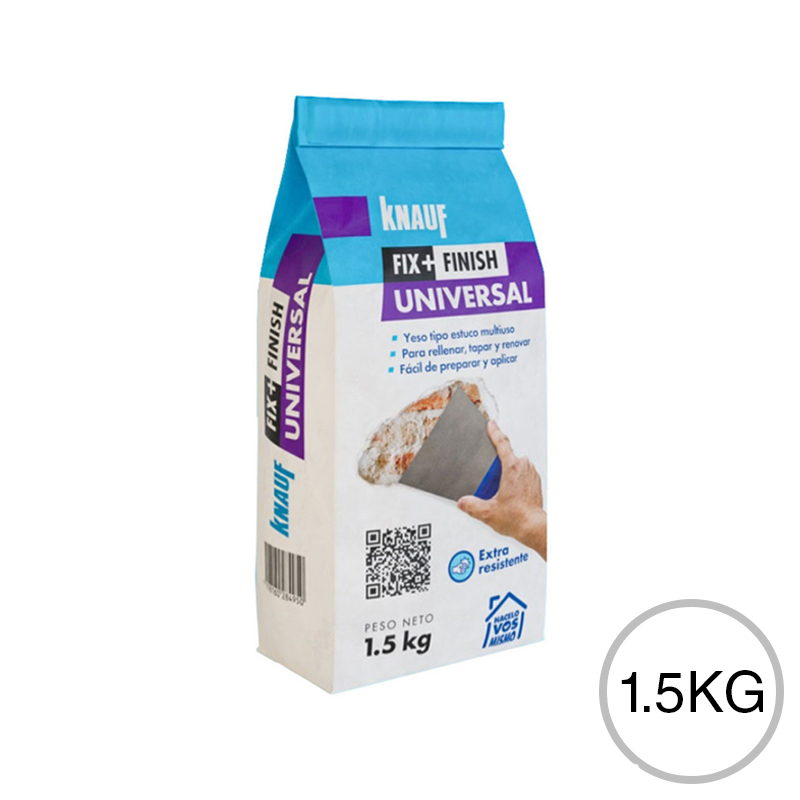 Yeso Multiuso tipo estuco secado rapido Universal bolsa x 1.5kg