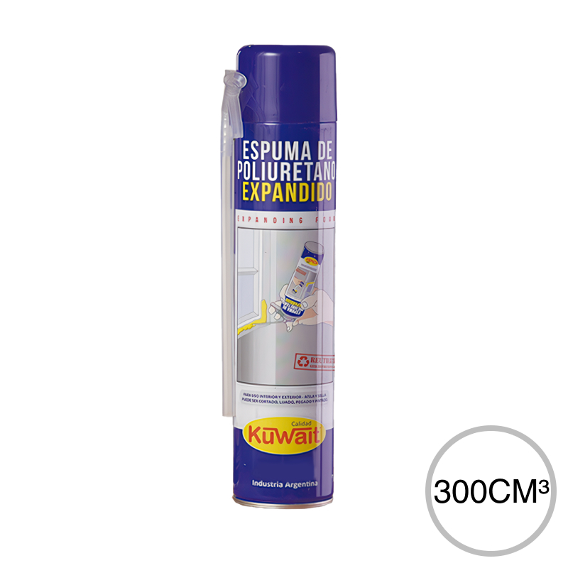 Espuma poliuretano expandido aerosol x 300cm³
