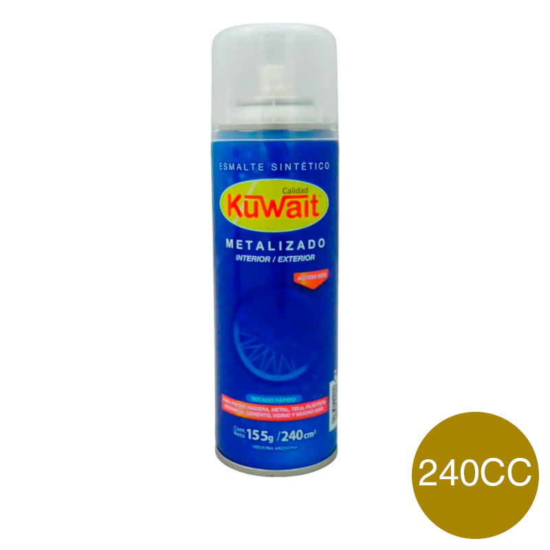 Pintura aerosol oro 240cc