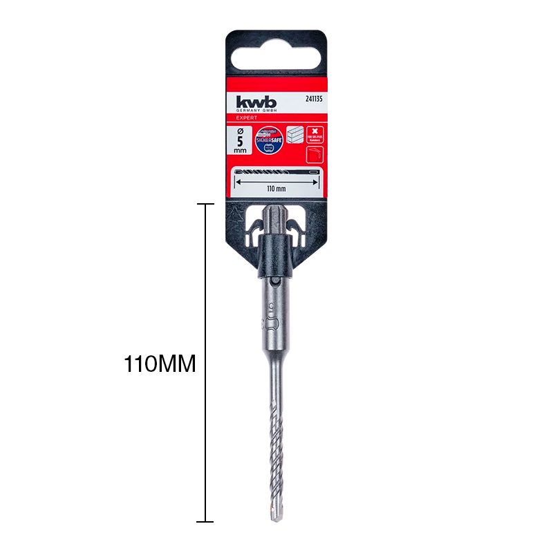 Mecha percutora HB4X SDS Plus 2 filos hormigon ø 5mm x 110mm