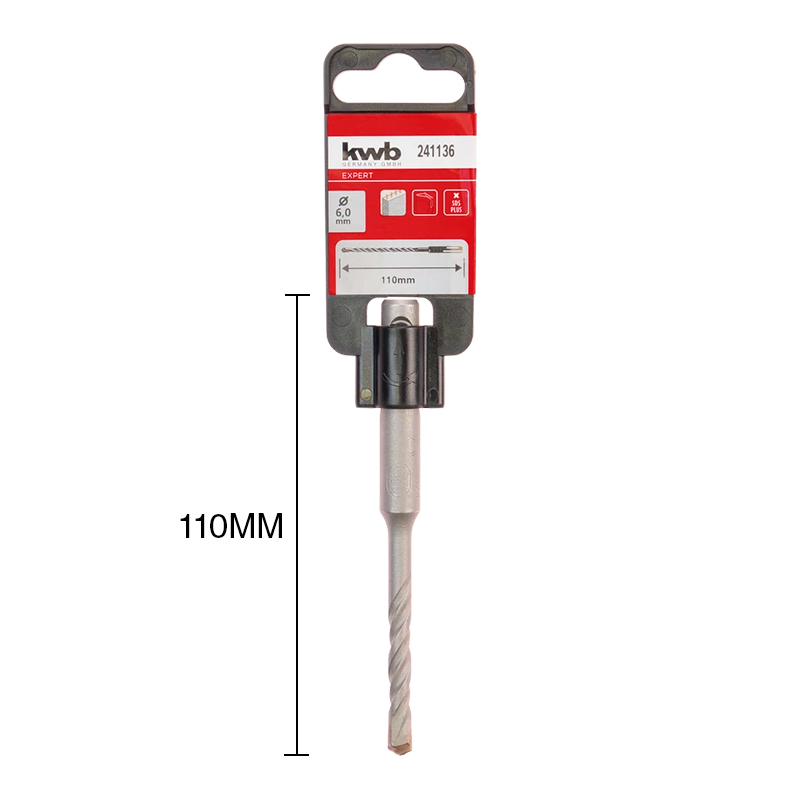 Mecha percutora HB4X SDS Plus 2 filos hormigon ø 6mm x 110mm