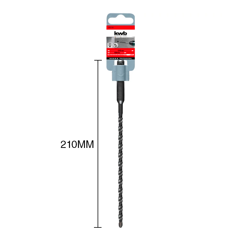 Mecha percutora HB4X SDS Plus 2 filos hormigon ø 6mm x 210mm