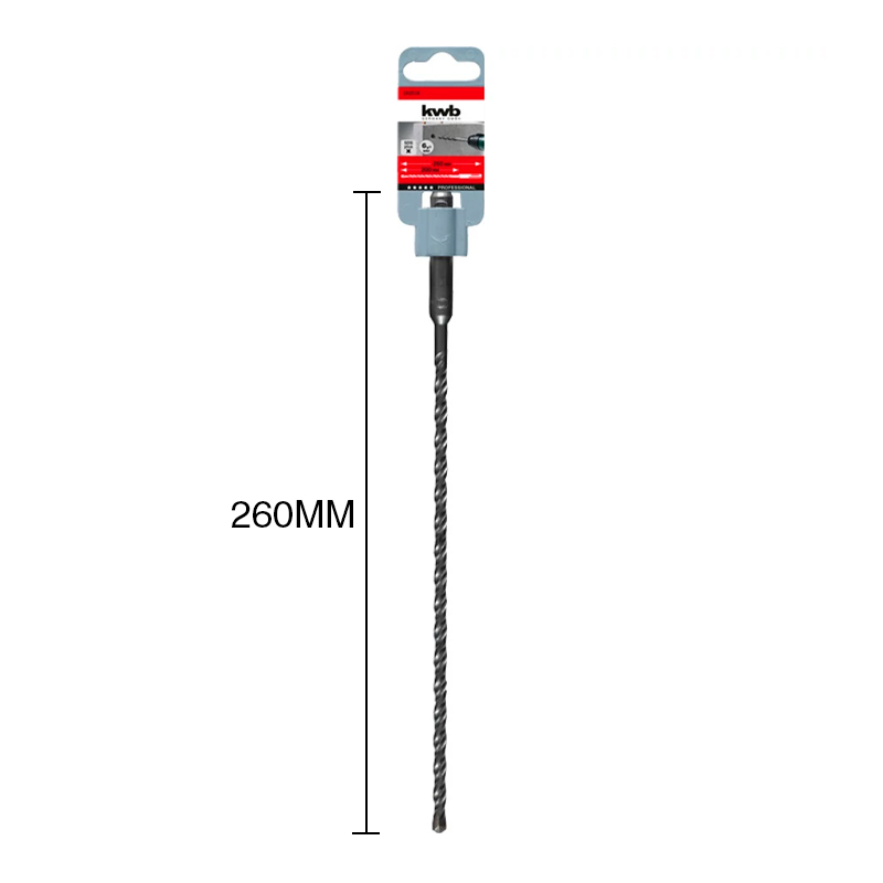 Mecha percutora HB4X SDS Plus 2 filos hormigon ø 6mm x 260mm