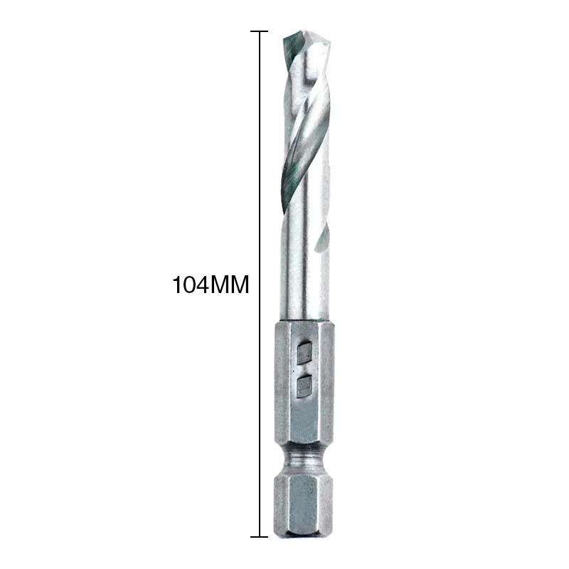 Mecha espiral p/metal HSS encastre hexagonal ø 5mm x 104mm