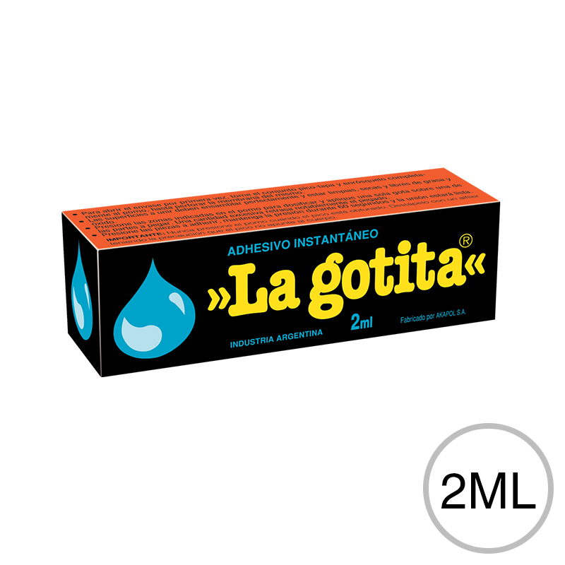 Adhesivo instantaneo La Gotita pomo x 2ml