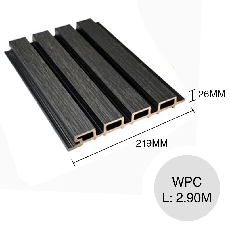Revestimiento Wall Panel WPC Walnut black exterior 26mm x 219mm x 2.9m