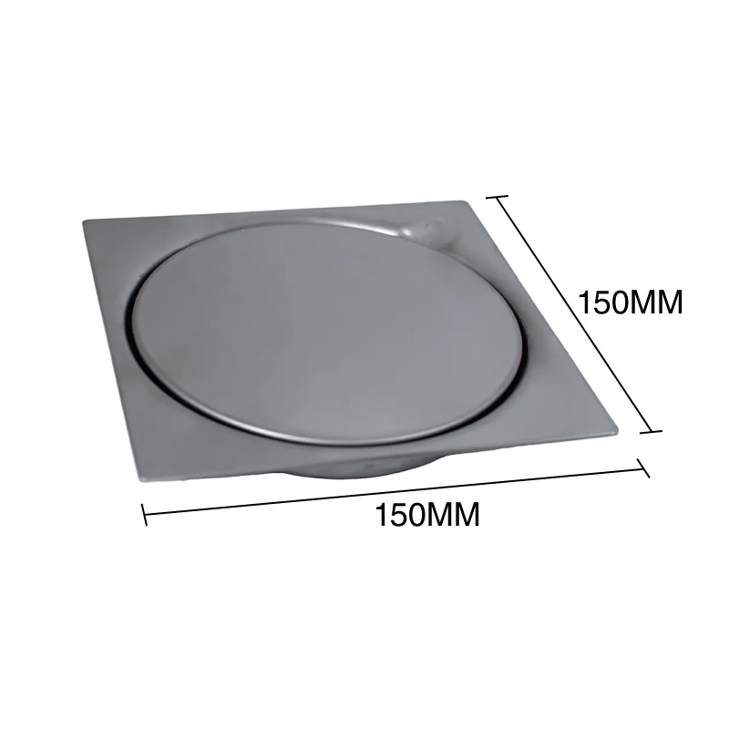 Rejilla desague c/tapa acero inoxidable 150mm x 150mm