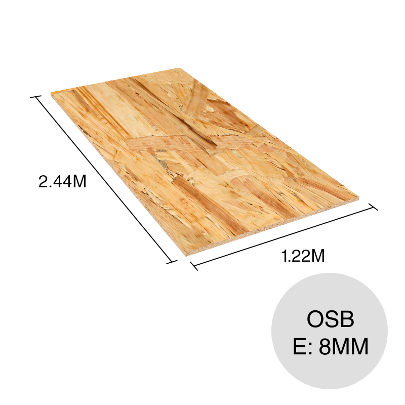 Tablero OSB no estructural Natural Deco 8mm x 1.22m x 2.44m