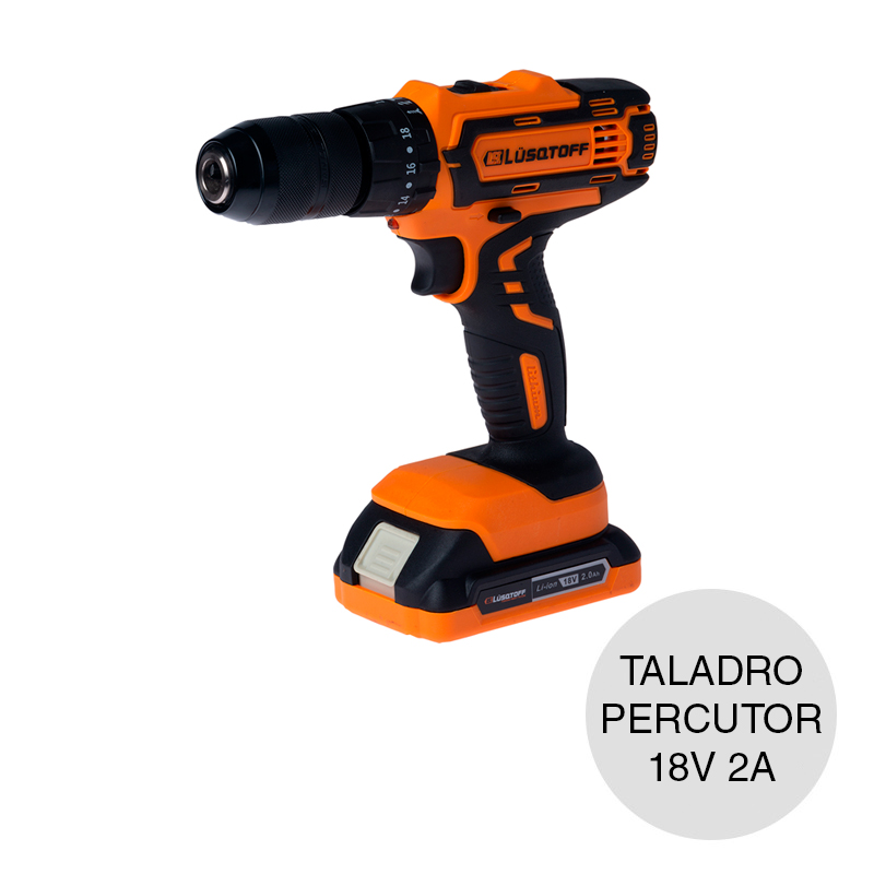 Taladro percutor bateria 18v 2A
