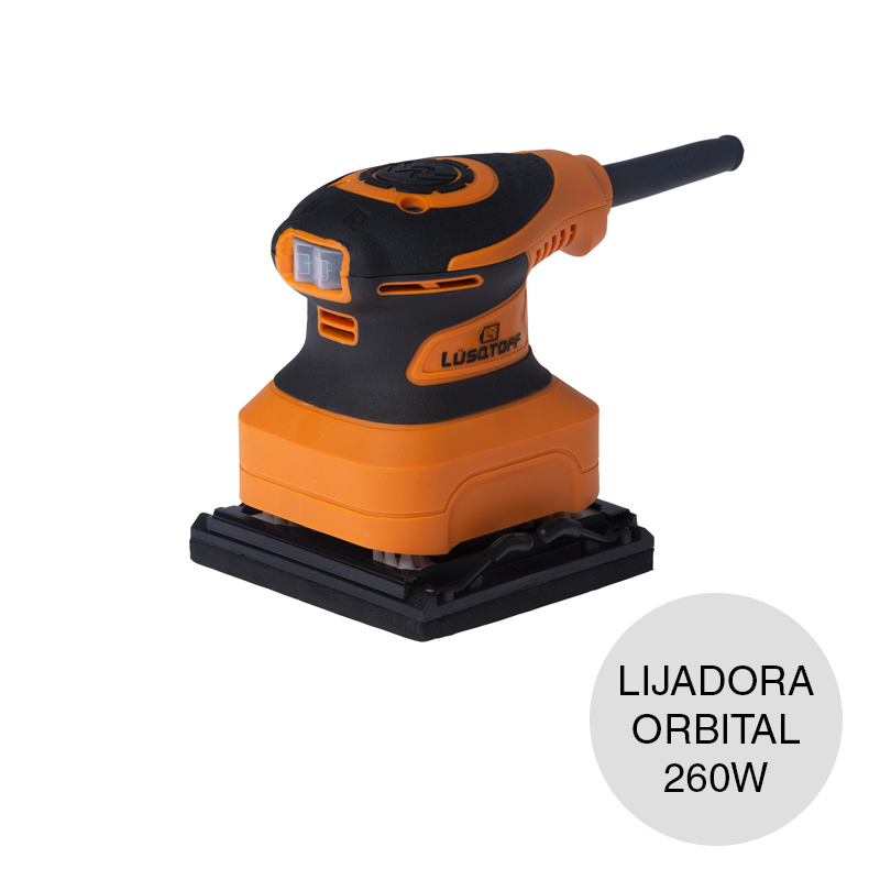 Lijadora orbital cuadrada 110mm x 110mm 260w 14500rpm