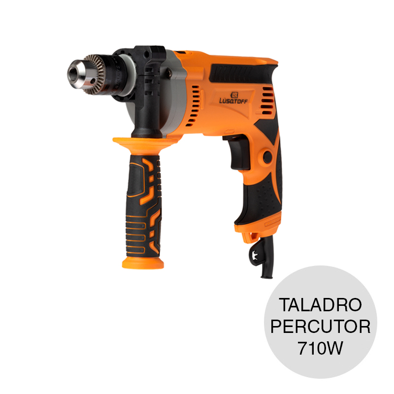 Taladro percutor 710w 3200rpm mandril 13mm
