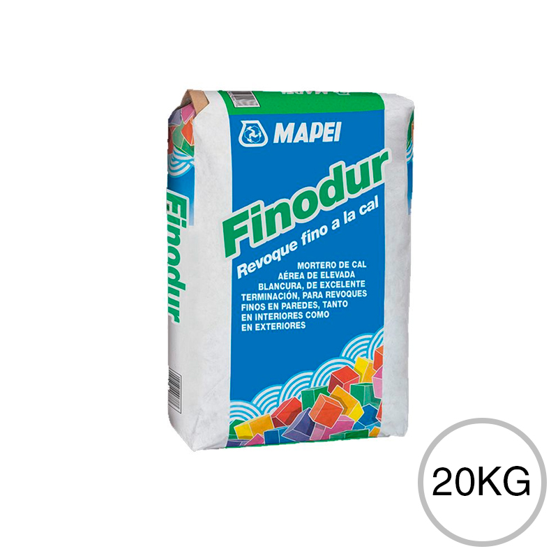 Revoque fino a la cal Finodur interior-exterior blanco bolsa x 20kg