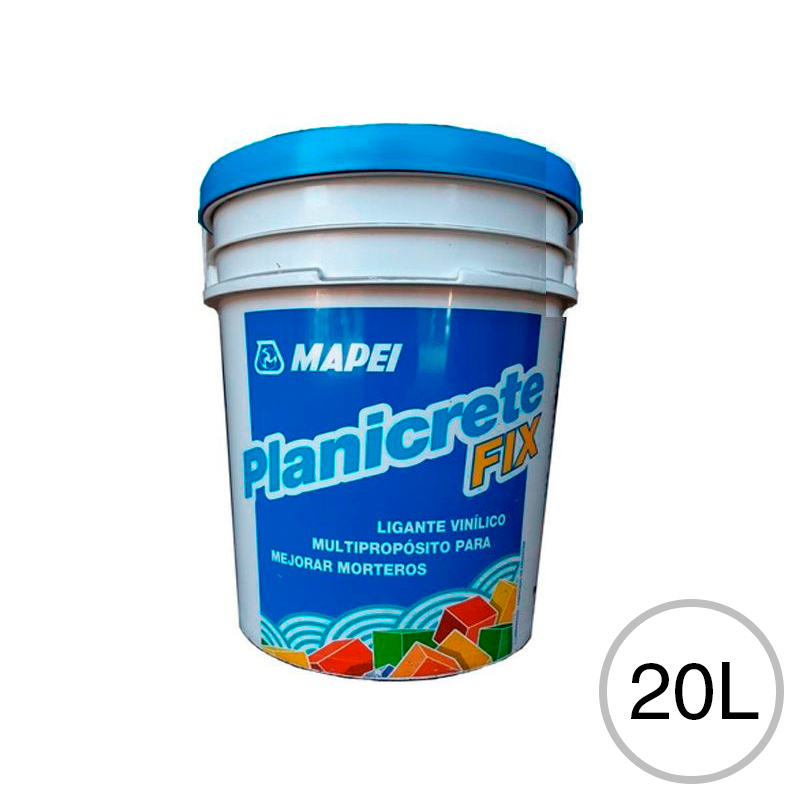 Aditivo vinilico ligante morteros/hormigones Planicrete Fix balde x 20l