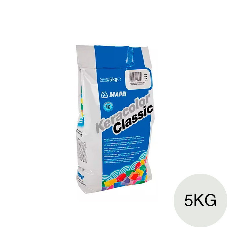 Pastina Keracolor classic ceramicos/porcellanatos/piedras juntas construccion seco hasta 6mm interior/exterior 103-blanco luna bolsa x 5kg