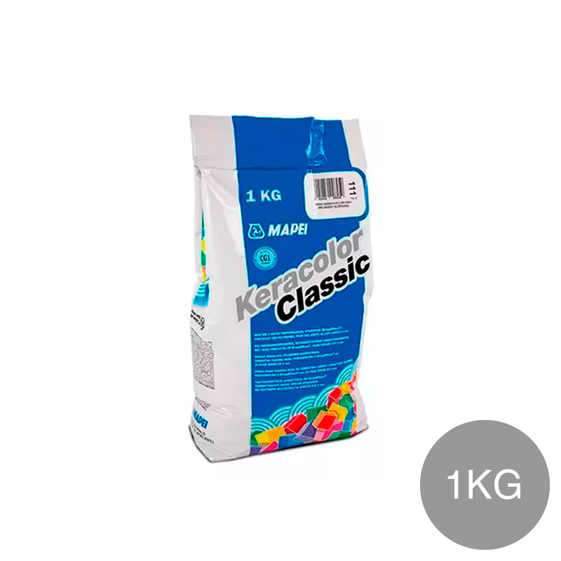 Pastina Keracolor classic ceramicos/porcellanatos/piedras juntas construccion seco hasta 6mm interior/exterior 112-gris medio bolsa x 1kg