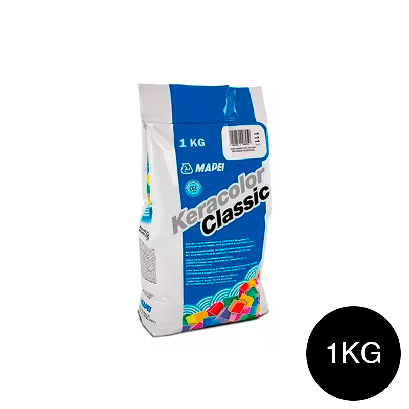 Pastina Keracolor classic ceramicos/porcellanatos/piedras juntas construccion seco hasta 6mm interior/exterior 120-negro bolsa x 1kg
