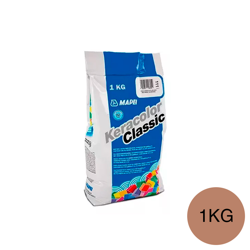Pastina Keracolor classic ceramicos/porcellanatos/piedras juntas construccion seco hasta 6mm interior/exterior 142-marron bolsa x 1kg