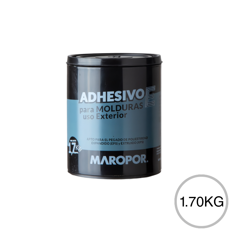 Adhesivo sellador acrilico E p/molduras exterior blanco mate pote x 1.70kg