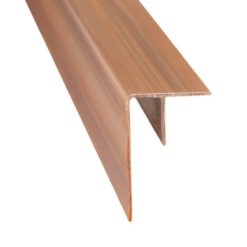 Perfil cielorraso angulo interno marron oscuro x 2.2m