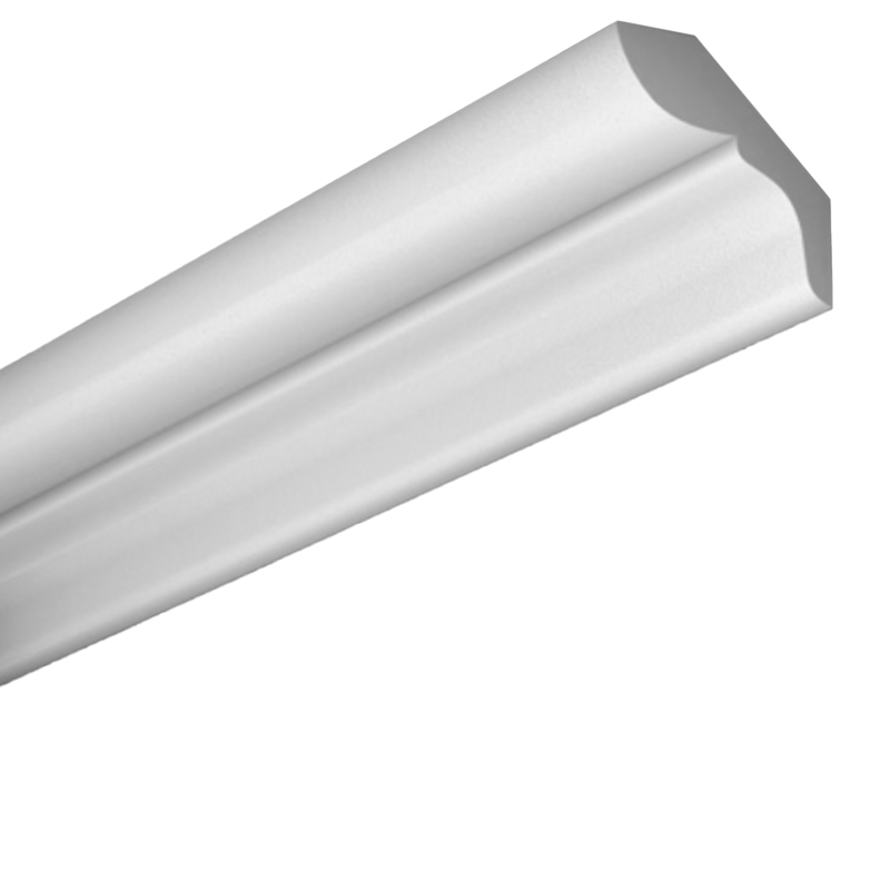 Moldura decorativa DE12 interior p/techo pared 50mm x 50mm x 2m