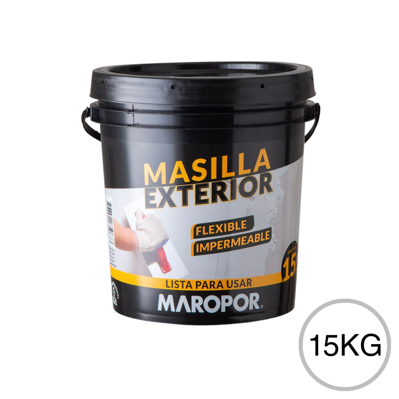 Masilla selladora elastica exterior blanco mate balde x 15kg