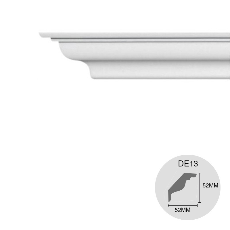 Moldura decorativa techo pared EPS DE13 52mm x 52mm x 2m